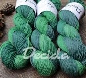 "Zelená" Merino/hedvábí 4mm 