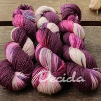 "Hot pinki isla" - 70%merino/10%kašmír/20%hedvábí