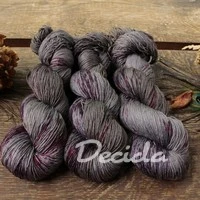 "Dark Burgundy" merino/hedvábí 2mm