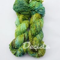 "Green peas" - efektní merino SLUB