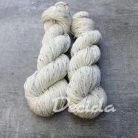 Donegal barevný Fingering -  85% merino a 15% donegal nopky