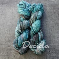 "Ledová kra" - merino a Donegal neps ARAN 166m/100g