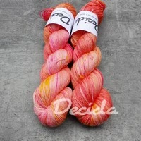 "Rose and apricot" -  extra MERINO se sw 3mm