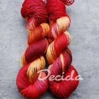 "Ohnivé léto" -  extra MERINO se sw 3mm