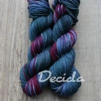 "Blue lips" Chunky merino sw 100m/100g