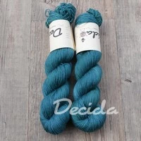 "Teal" - 70%merino/10%kašmír/20%hedvábí