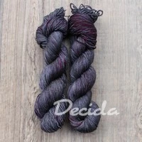 "Dark berries " Merino/hedvábí 4mm 