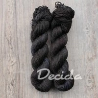 "Antracit" Merino/hedvábí 4mm 