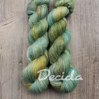 "Green peas" 70%alpaka/10%kašmír/20%hedvábí