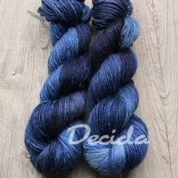 "Dark blue" 40%alpaka/40%merino/20%hedvábí