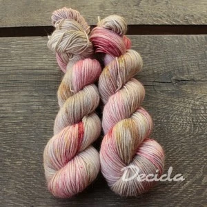 "Brown Scarlet" alpaca/hedvábí 80/20 (262m)
