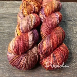 "Burning Orange" - merino/kašmír/nylon ARAN 166m/100g