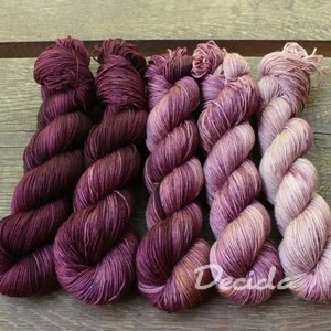 Fade set "Burgundy" - extra MERINO se sw 3mm