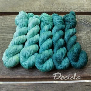 Fade set "Mint-Teal" - extra MERINO se sw 3mm
