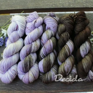 Fade set "Lavender brownies" 500g - EXTRA Merino sw/polyamid 365m/100g
