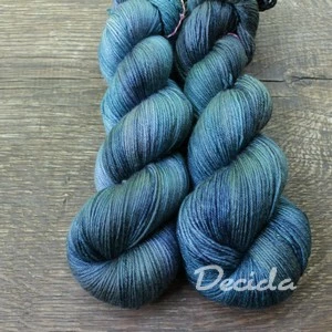 "Blue sea" merino/hedvábí 50/50 400m bez SW 