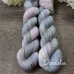 "Myška - pudr šedá" -  extra MERINO se sw 3mm