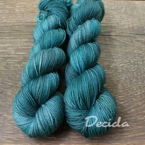 "Teal" merino/hedvábí 80/20 400m Twist 