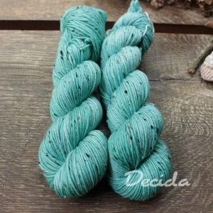 "Mint turquoise" Donegal DK - 85% merino a 15% donegal nopky