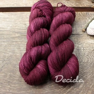 "Burgundy" - EXTRA Merino sw/polyamid 365m/100g