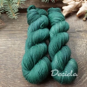 "Vánoční girlanda - Green" -  Merino sw/polyamid 270m/100g