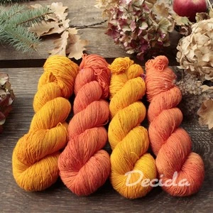 "Orange mix" - Single MERINO 366m
