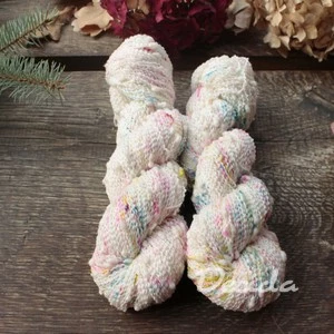 "Snow marshmallow" - efektní merino SLUB