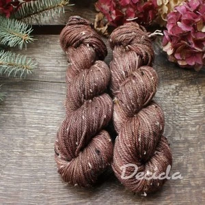 "Teddy bear" - merino a Donegal neps ARAN 166m/100g