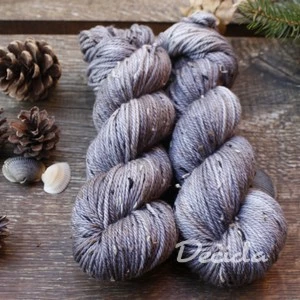 "Šedohnědá" - merino a Donegal neps ARAN 166m/100g