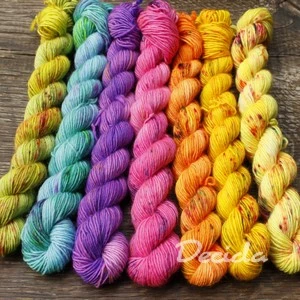 Set minis 7x20g fingering Merino JEDNONITKA
