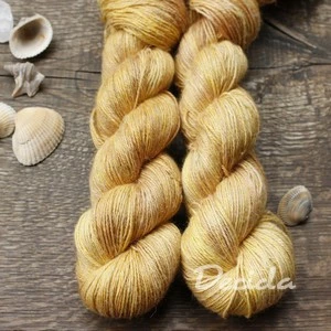 "Obilí"- 50% Alpaca/25% Hedvábí/25% len 400m