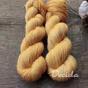 "Orange mousse" - 60%merino 20%hedvábí 20%ramie 425m/100g