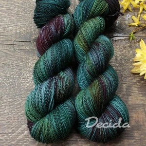 "Tmavý les" - ZEBRA Merino sw/nylon 365m/100g