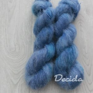 "Blueee" - 72%mohér/28%hedvábí 50g