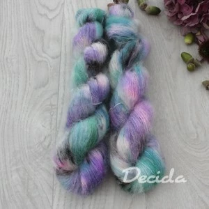 "Dešťová víla" - 72%mohér/28%hedvábí 50g 