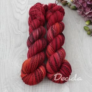 "Ohnivá" - ZEBRA Merino sw/nylon 365m/100g