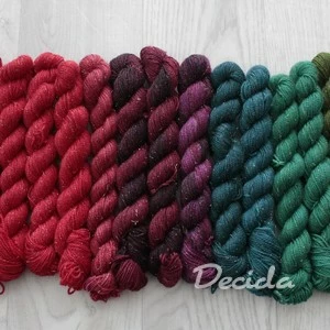 Minis mix - 20g Merino sw/Nylon/Zlatá nitka 400m