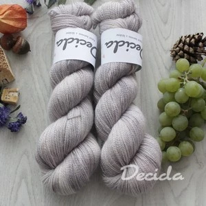 "Zapudrovaná šedá"- 50% merino/50% alpaka 500m