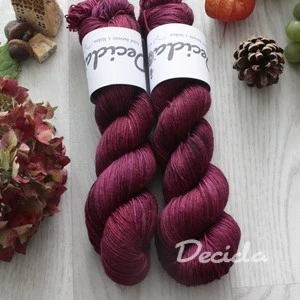 "Hot burgundy" -  extra MERINO se sw 3mm