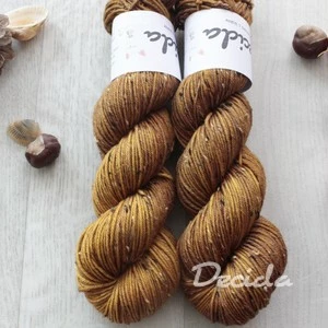 "Skořice" Donegal DK -  85% merino a 15% donegal nopky