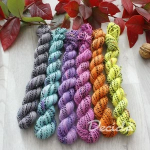 Set 6x20g  "Neon" - ZEBRA Merino sw/nylon 365m/100g