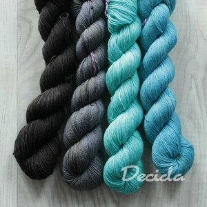 "Set 4" 200g -  merino sw 400m/100g