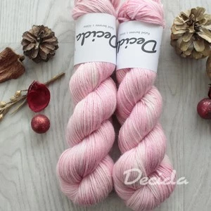 "Soft pink" 70%alpaka/10%kašmír/20%hedvábí