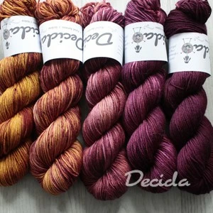 Fade set "Gold Burgundy" 500g - extra MERINO se sw 4mm