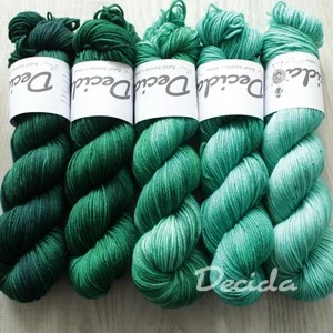 Fade set "Mint Smaragdy" 500g - extra MERINO se sw 4mm