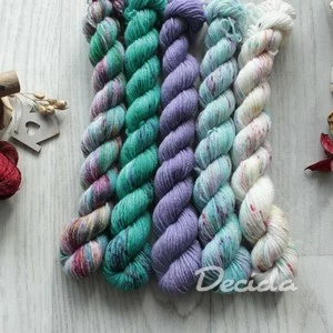 "Minis set 30" 5x20g - EXTRA Merino sw/polyamid 365m/100g