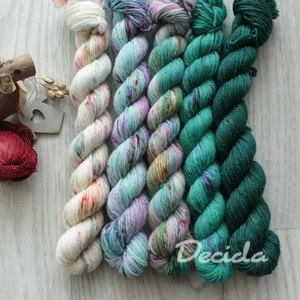 "Minis set 32" 5x20g - EXTRA Merino sw/polyamid 365m/100g