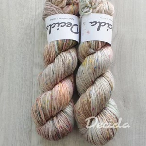 "Salmon paradise" Donegal DK -  85% merino a 15% donegal nopky