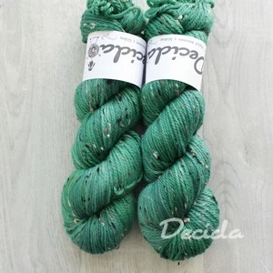"Green day" - merino a Donegal neps ARAN 166m/100g