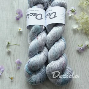 "Grey Light" 100% pravé hedvábí 400m